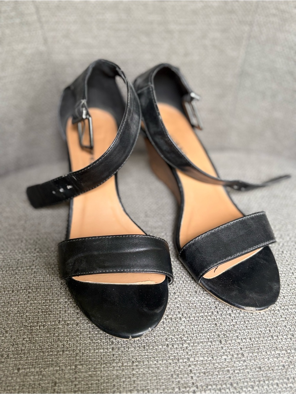 Women’s Black Ankle-Strap Sandals